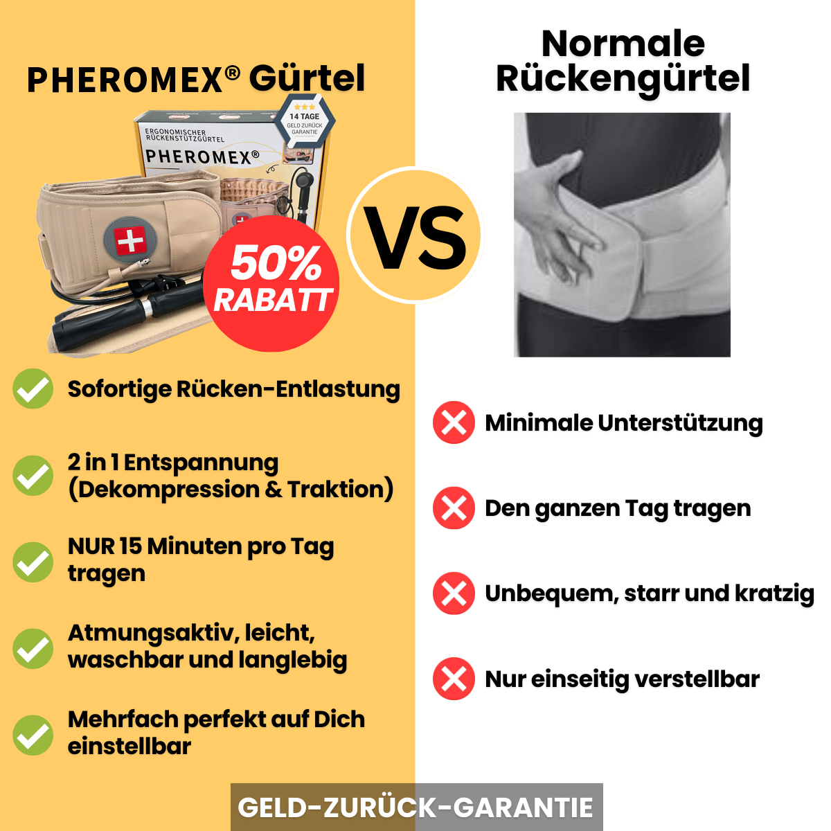 PHEROMEX® - Befreiendes Gefühl für Deinen Rücken