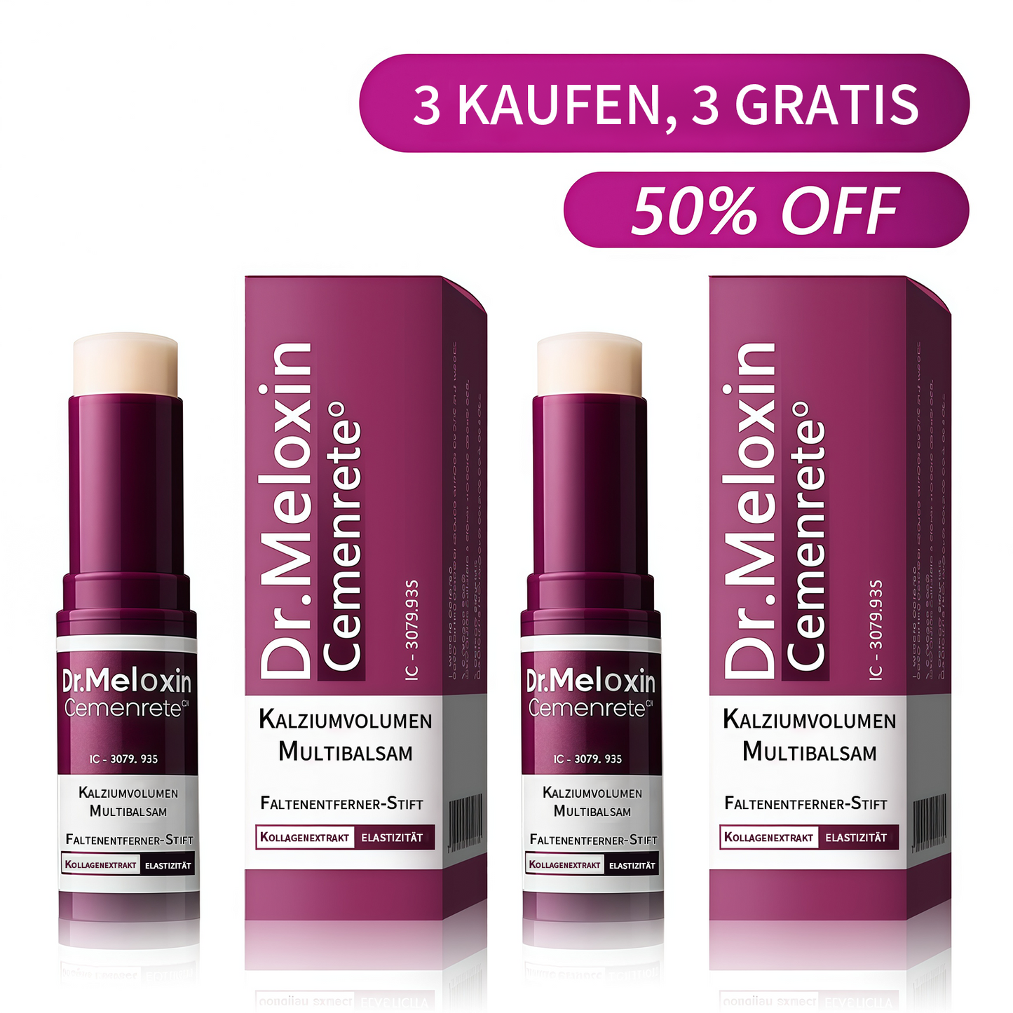 🌟🎪[Dr.Meloxin Official] ✨ 50 % Rabatt – Cemenrete Calcium Multi Balm | Gegen Hauterschlaffung & Falten