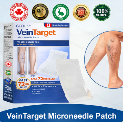 🍁😻GFOUK® VeinTarget Microneedle Patch⚡Instant Relief, Long-Term Results