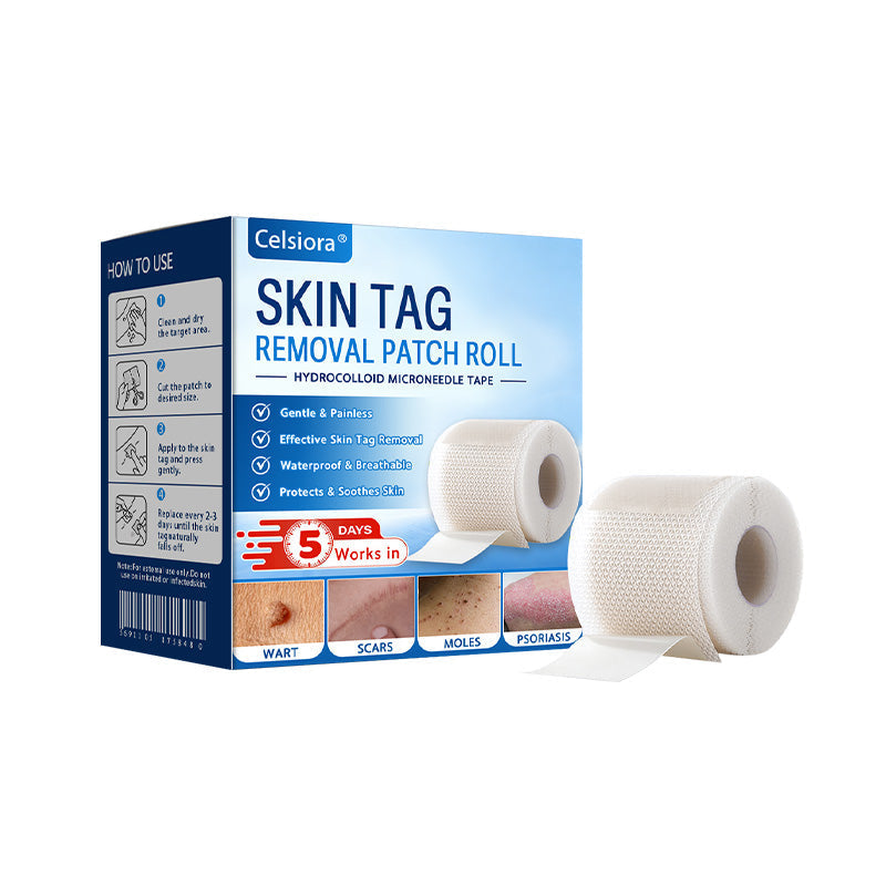 🍁🌟Celsiora® Multi-Functional Microneedle Hydrocolloid Patch Roll | Targets Skin Tags, Warts & Stubborn Blemishes