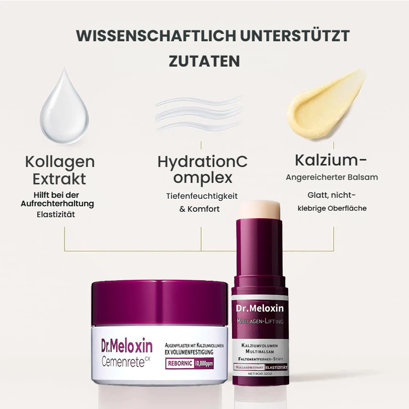 💗[Dr.Meloxin Official] Collagen Lift Augenbalsam-Stick + Augenpad-Set