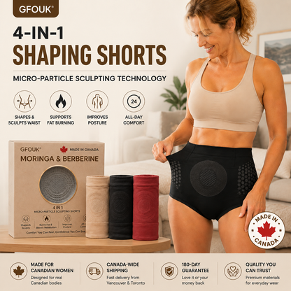 🍁🍁🪐𝐌𝐨𝐫𝐢𝐧𝐠𝐚 & 𝐁𝐞𝐫𝐛𝐞𝐫𝐢𝐧𝐞 4‑In‑1 Micro‑Particle Sculpting & Fat‑Burn Shorts